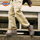 Dickies Martin Boots Herrenstiefel 2025 Herbst- und Winterstiefel Herren hohe Top Retro Trendy Work Stiefel Dicke Sohle Erhöhung Herrenschuhe Maillard Brown 40 [Einen Größe größer, geeignet für Sportschuhe 41]