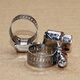 
Yusenyi high-quality universal stainless steel hose car special throat hose oil pipe clamp hose water pipe clamp 9mm width throat hose 21-3890-100 pieces/pack