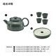 IKEA (IKEA) HUSBLOSSTOR Husbelotto teapot high temperature resistant household tea set office tea maker teapot + chassis + tea cup x4
