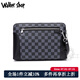 Walker Shop手包男大容量真皮新款手抓包牛皮商务时尚手拿男士包包 黑色