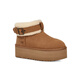 Ugg automne nouvelle femme épaisse femme épaisse bottes de neige courtes chaussures de fourrure paresseuses 1144041che marron 37