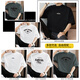 Vancl Eslite 260G Camiseta de algodón puro de peso puro americano Camiseta de algodón de algodón de manga corta de manga corta Top de verano de algodón de algodón de algodón de algodón midtamilés