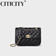 
CITICITY Bag Women's Bag Light Luxury Brand Women's Bag 2025 New Shoulder Bag Small Flavor Chain Crossbody Bag Gift Black
