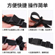贝傅特 打包带卡扣 尼龙加厚打包带货物捆扎带插扣捆绑带卡扣式 25*1.4米黑色6条 