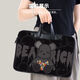 Luyide Building Bree Bear Laptop-Tasche 14 Zoll für Männer und Frauen für Apple MacBook Lenovo Xiaoxin Air13 Dell Y-4881 [verbessert All Black Computerbag] 11 Zoll