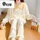 
Mikeshan Chinese Valentine's Battle Robe Light Luxury Class A Maternal and Baby Grade Pure Cotton Summer Thin Confinement Suit Pregnant Women's Pajamas Postpartum Feeding and Breastfeeding Q04-A1047 (Full Cotton Set) M Size