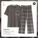 Septwolves Pyjama Herren Sommermodal dünne kurzärmelige Hosen losen 5xl extra-große Größe Home-Kleidung für Außenkleidung Als9902 m