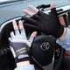 
Cycling lure fishing gloves sun protection, windproof, breathable, anti-cut and anti-slip three-finger spring, winter and summer sports fishing equipment fishing three-finger letter gray
