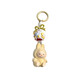 Mini Labubu Labuba Keychain Enamelo Recubierto lindo Bolsas para caminar de grano colgante de teléfono móvil lindo adorno colgante Labuba Color rosa