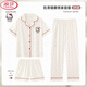 浪莎（LangSha）波点凯蒂猫印花三件套装睡衣女ins夏季新款短袖学生家居服可外穿 WZL-1477【高质量三件套】 XL 【建议120-135斤】
