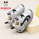 Babudou children's shoes, boys' lightweight and comfortable functional shoes, children's versatile toddler shoes, baby shoes 101353147 silver/black 25