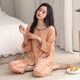 Yalu Pure Cotton 7-Viertel-Ärmel-Pyjamas für Frauen im Sommer kurzärmelige neun Viertelhosen für sommerdünnen Dünngrößen Reine Baumwoll-Kleidung 4840 [Damen-Baumwolle] M 80-100jin [Jin entspricht 0,5 kg]
