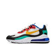 耐克（NIKE）Nike男鞋 Air max 270 react 女鞋休闲气垫运动跑步鞋 AO4971 AT6174-002 红黄蓝 36