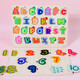 Kinder Holz digitale Buchstaben Tierverkehrslernen kognitiver Puzzle Kinderhand Spielzeuggroßhandel Ozeanpaarung Board XM