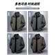 JEANSWEST Jacket Men's Autumn Casual Loose Outdoor Sports Water-Repellent Wear-Resistant Breathable Commuting Workwear Stand-up Collar Jacket for Men
