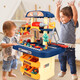 Jiashi Schraubenspielzeug 1-3 Jahre alte Reparaturwerkzeugkasten für Kinder für Hausgeräte Bohrmaschine Baby Viagra Puzzle Multifunktion 246 Teile Werkzeug Tisch + Elektrische Bohrer (Aufladung)