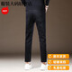 MONTAGUT light luxury Italian high-end black cropped pants jeans men's summer new fashion brand slim foot casual pants knqq5012 black cropped pants 28