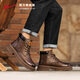 Huili Martin Boots Herrenschuhe 2025 Herbst und Winter Neue britische High-Top-Arbeitsstiefel Männer 2022 Brown 42