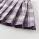 David Bella mid-sized children's skirt spring and autumn clothes girls purple plaid skirt college style JK pleated skirt