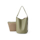 RABEANCO/Ver Demi Eimer -Tasche für Frauen große Kapazität Umhängetasche Muttertasche Nische Crossbody Pendlertasche Olivengrün