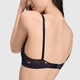 Victoria's Secret Pink 2804 Disc Cofre externo Extendido Extranado Almohadilla delgada cómoda 3/4 taza de sujetador de acero inoxidable Lencería Autumn Women 70WL Black Bow 11202804 75B (34B)