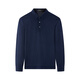 Youngor long-sleeved POLO shirt men's wool blended fabric men's POLO shirt soft and comfortable 2025 new style Navy VLYM519960FCA L (recommended 135-150Jin Jin equals 0.5 kg)