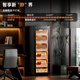 CIGARLOONG 138C constant temperature and humidity cigar cabinet cedar wood shelf WiFi IoT controlled water ion ammonia removal fingerprint lock air-cooled frost-free compressor frequency conversion energy-saving silent cigar cabinet cigar basket model + purified ammonia + WiFi + fingerprint lock