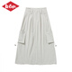 Lee Cooper American skirt high-end brand thin 2025 summer new simple design a-line skirt for women gray M