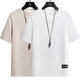 Vancl Eslite [mismo modelo en Lei Jun] Summer Waffle Camiseta de manga corta suelta y versátil tapa de alas modernas para hombres 829 khaki + 829 Coffee M 90-115Jin [Jin equivale a 0.5 kg]