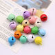 14mm candy-colored small bell Christmas decoration pet necklace keychain plush pendant handmade diy material (15 pieces can be mixed in different colors) 14mm candy