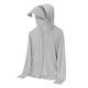 Bananaumbrella sunscreen clothes for women in summer ice silk big hat brim 2025 new lightweight breathable UV thin upf50 jacket 7030 women-light white tea [original yarn-removable hat brim] M