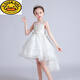 G.Duckkids Prinzessin Kleid Girls Geburtstagskleid Kinder High-End Host Flower Girl Hochzeit Little Girl Klavier spielen Performance Kleidung M683 Blau [Folge der Krone] 130 cm