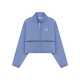 Teenie Weenie Bear Women's Jacket 2025 Summer New Lightweight Comfortable Fashion Short Stand Collar Top Blue S