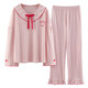 Pajamas for women's spring and autumn long-sleeved cotton set 2025 new student ins style autumn and winter loose home clothes J9923 L