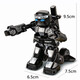 Smart Competitive Football Doppelfernbedienungskontrollprogrammierbares Kampf intelligenter Kampf Roboterspielzeug Kinder Weiße + schwarze offizielle Standard