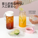 Fuguang plastic cup ppsu portable student girl summer high-looking high-temperature resistant sports water cup tea cup white 460ML