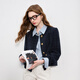 Drei Farbe 2025 Herbst Neuer alte Qianfeng Xiaoxiang Jacke Loose Short Round Neck Cardigan Einbrust m Navy-Vorverkauf [Zahlung innerhalb von 15 Tagen] M 160/84A gesendet