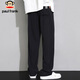 Paul Frank Casual Pants Men's Loose Pants Men's Autumn Sports Trousers Men's Drapey Wide-Leg Pants Black 2XL