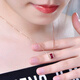 HEEKAIYI Ruby Necklace for Women Dove Blood Red 18K Gold Diamond Pendant Chinese Valentine's Day Birthday Gift for Wife and Girlfriend Selected Passepartout Ruby Necklace 1.16 carat - 18K Gold Diamond Pendant