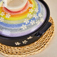 RRLLFCS Japanisch Original importiert Keramik Haushalt japanischer Kirsch Regenbogenblume Farbe Erdtopf -Tischtopf -Eintauchauflauf Jingfeng Leaf M3892_8 2.1l