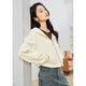 
Vanciman FXM loose casual hooded sweatshirt jacket for women's autumn new simple and versatile small top gray S