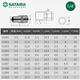 Shida Xiaofei manga hexagonal 6.3 mm Ratchet Llave rápida 1/4 Interfaz Single Short Outer 6-Corder Cauring Head 11304/5.0 mm