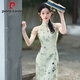 Pierre Cardin Sommer Neues Retro 2025 Temperament Verbesserte ärmellose chinesische Morgenkleid täglich Langes junges Cheongsam Kleid für Frauen Wz 9195 ICE Seiden Jacquard S