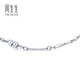 Chow Sang Sang (CHOW SANG SANG) platinum bracelet Pt950 round bead white gold bracelet for women 33568B 17 cm