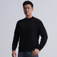 Longya Yinzhi Yunrong Merino wool round neck/V neck/half turtleneck sweater autumn and winter men's casual top, dark gray (round neck) M 175/96A