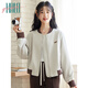 Halo Queen short jacket for women's wilderness Maillard spring and autumn casual baseball uniform jacket new product H143U2014