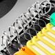 DSB (Disby) Red Key Disk 18-bit Key Ring Landlord Tag Card Chain Management Key Chain Thickened Stainless Steel Mark Storage (with 23 Marking Cards)
