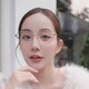 Gucci glasses frames, stylish metal letters, cat eye glasses frames, can be equipped with myopia lenses, gold 1595O-001