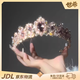 Shixi Baroque Dream retro headband female princess birthday crown headdress party atmosphere photo photo props Baroque Dream forest princess crown headband