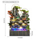 Pangdonglai Qualität großflächiger Bodenstockstockfließung Wasserbrunnen Ornamente Wohnzimmer Cash Feng Shui Rad Luftfeuchter Gaoshanxu 9902s klein 70 cm